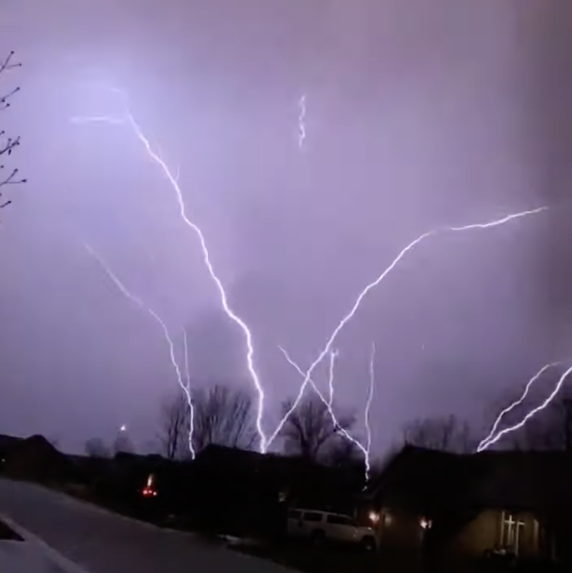 When the lightning. When the lightning